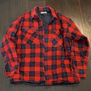 Red and Black Plaid Men's Shirt